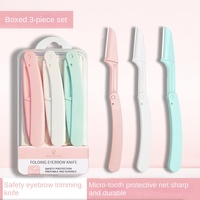 Safe Folding Ladies Face Shaver Eyebrow Trimmer Blade Anti-Scratch Razor Makeup Tools Eyebrow Trimmer Face Razor for Women