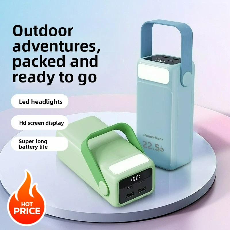 

50000mAh 5V 22.5W Super Fast Charging Outdoor Power Bank Large Capacity Camping Portable Mobile Power Bank