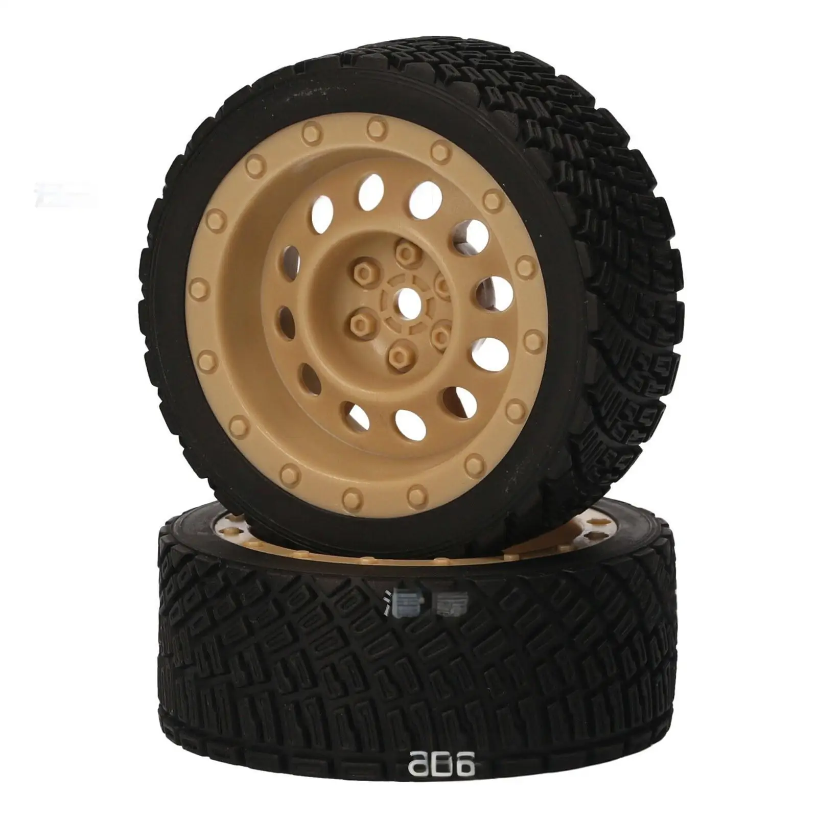 AUSTAR 8006+801 4PCS Rubber Tires for 1/10 RC Racing Car 65x25mm Size Rubber Material High Grip Racing Tires