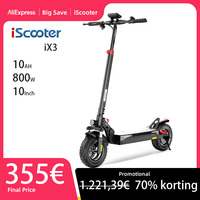 Electric scooter iscooter ix3 40KM/H Powerful 800W APP 10Ah 10'' Vacuum Off-road Tire Foldable Electric scooter Shock Absorption