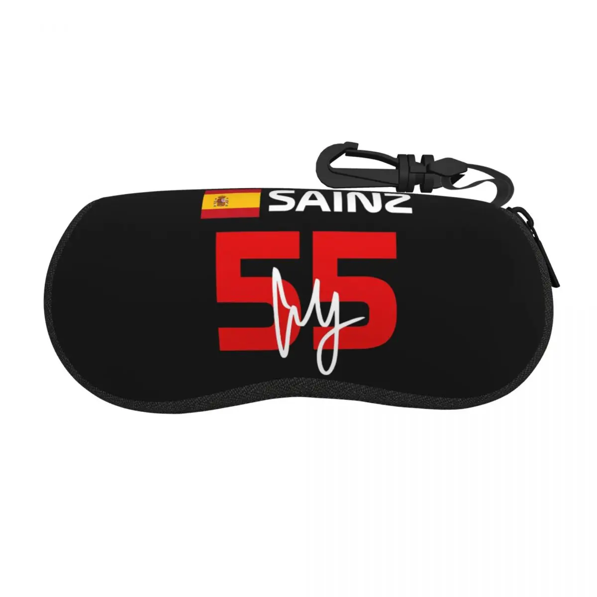 

Carlos Sainz Jr F1 Signature Graphic - Dark Shell Glasses Case Protective Sunglasses Box Women Men Soft Eyeglass Bag Pouch