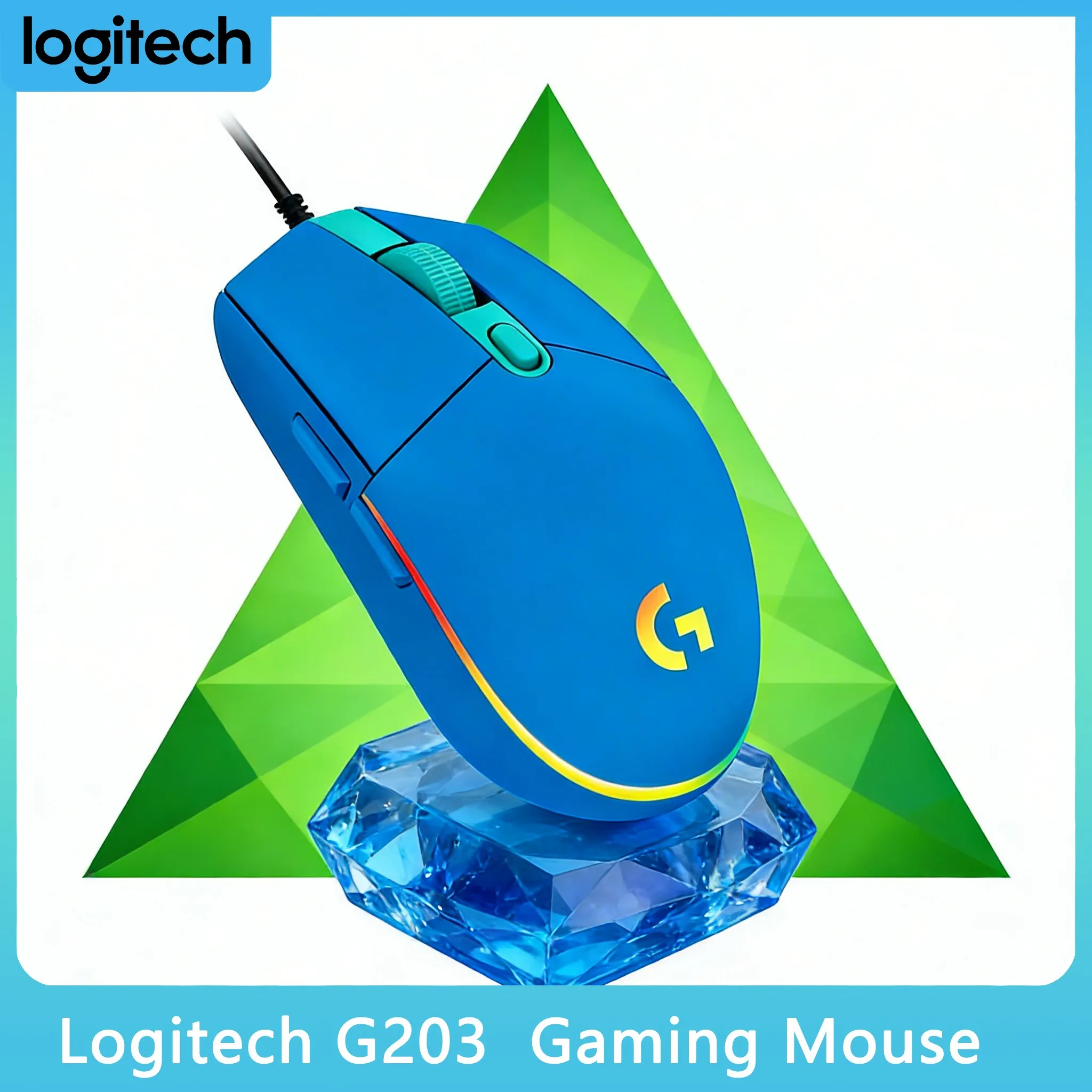 

G203 Gaming Mouse Durable Comfortable RGB Backlit for Gaming Sessions