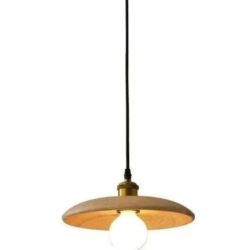 

Creative Japanese chandelier log retro wabi sabi bed and breakfast restaurant light bedroom bedside study bar solid wood tea