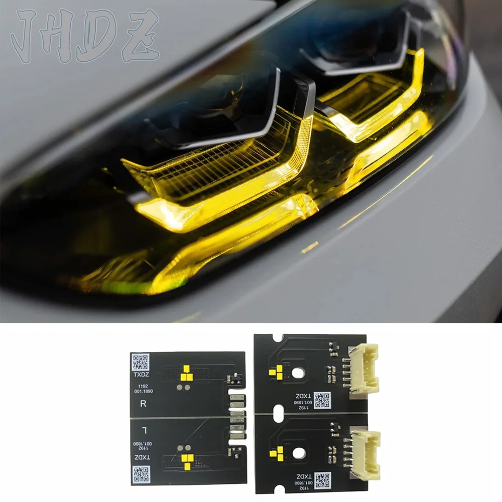 Non Laser Headlight Yellow Led Daylight Chips Boards For BMW G26 G23 G22 M3 G80 G81 M4 G82 G83 DRL Daytime Running Light Yellow