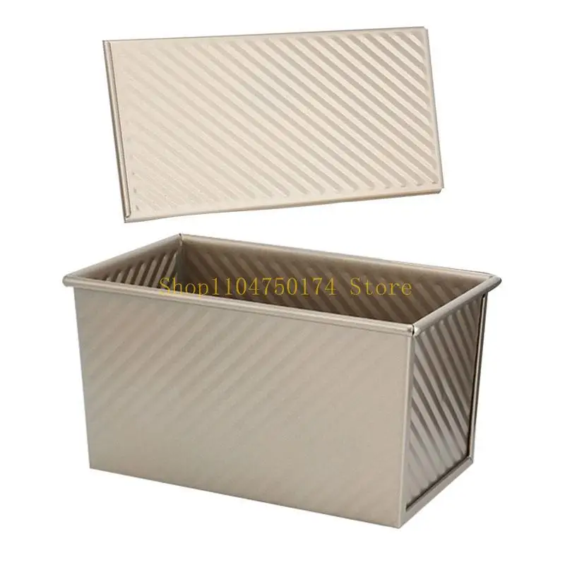 

Форма для тостов из гофрированной стали из углеродистой стали с крышкой, форма для выпечки хлеба, антипригарные формы для можно