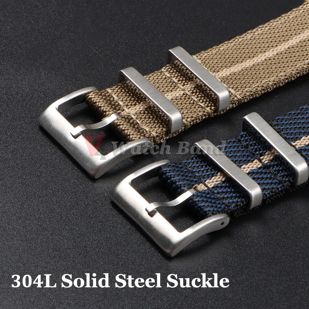 Quick Release Watch Band BraceleFor Swatch for Moonwatch Strap 22mm Weave Nylon Strap for Seiko 20mm for Omega Straps