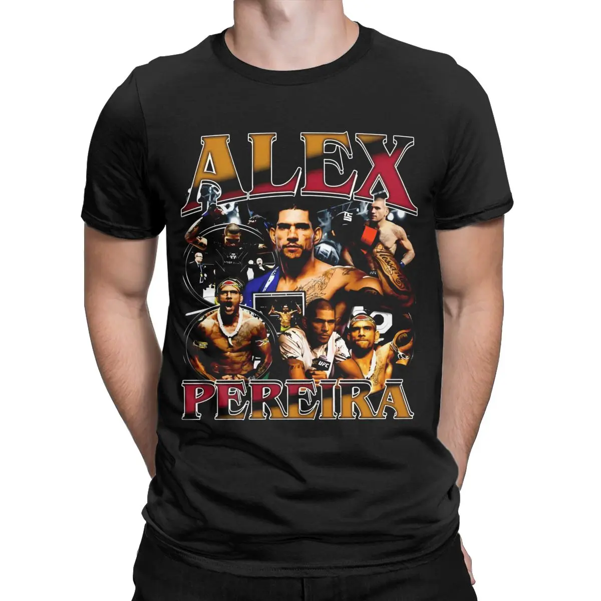 Funny Alex Pereira T Shirt Men Women's Cotton Chama Poatan Tee Shirt Adult Clothes