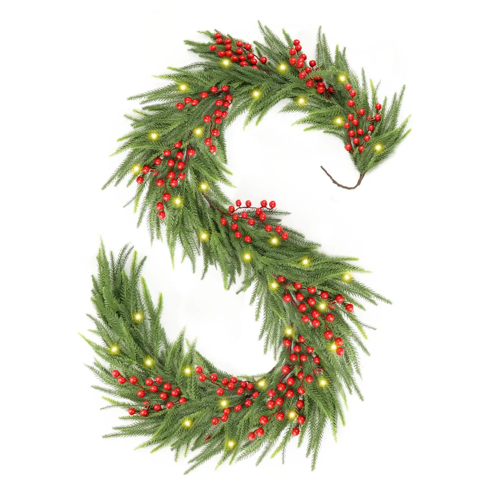 

72'' in. Lighted Faux Spruce Garland