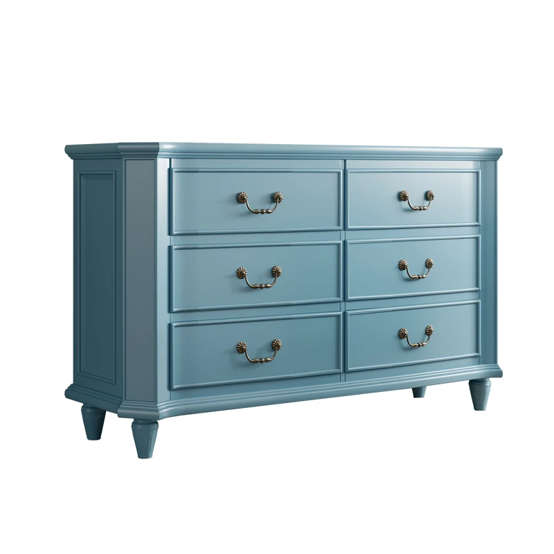

American-style country light luxury six-bucket entrance to the entrance living room decoration partition drawer storage cabinet