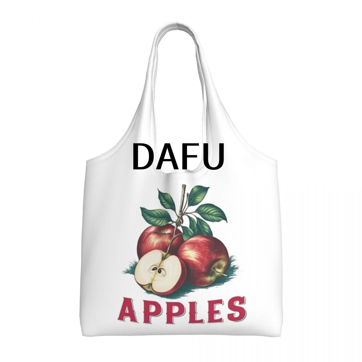 

Delightful Fresh Apples Large Capacity Canvas Tote Bag Single Shoulder Work Commute Bag For Women Eco-Friendly Shopping Bag