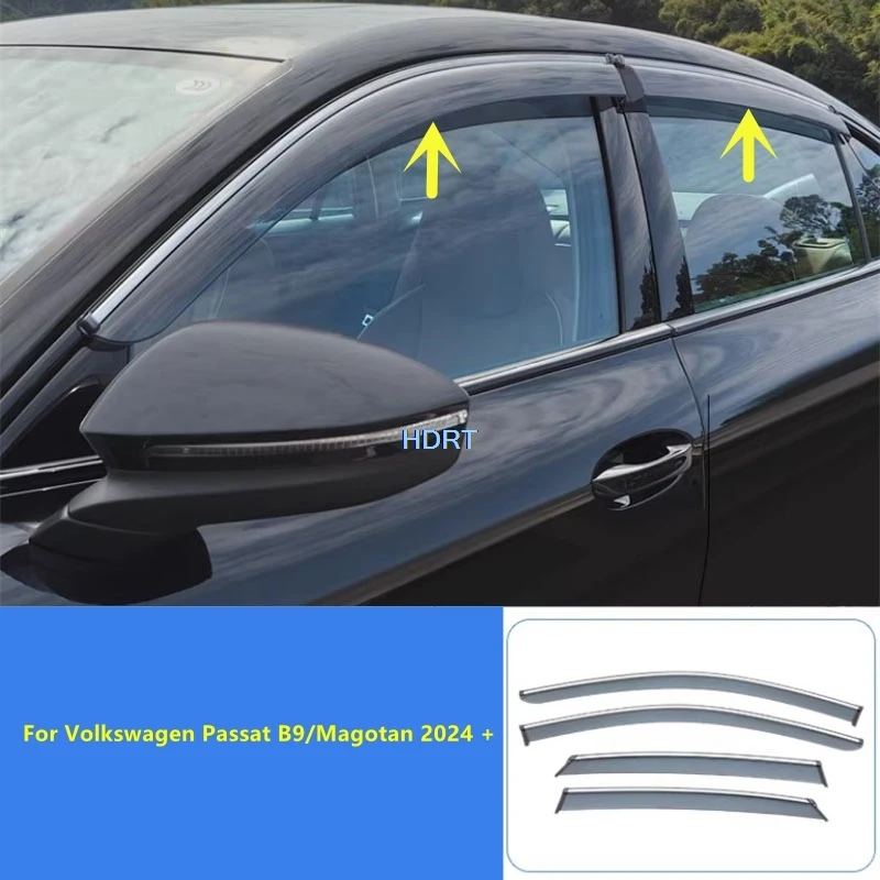 

Для Volkswagen Passat B9 VW Magotan 2024+ Дефлекторы окон, солнцезащитные козырьки, ветровики, аксессуары для стайлинга автомобиля