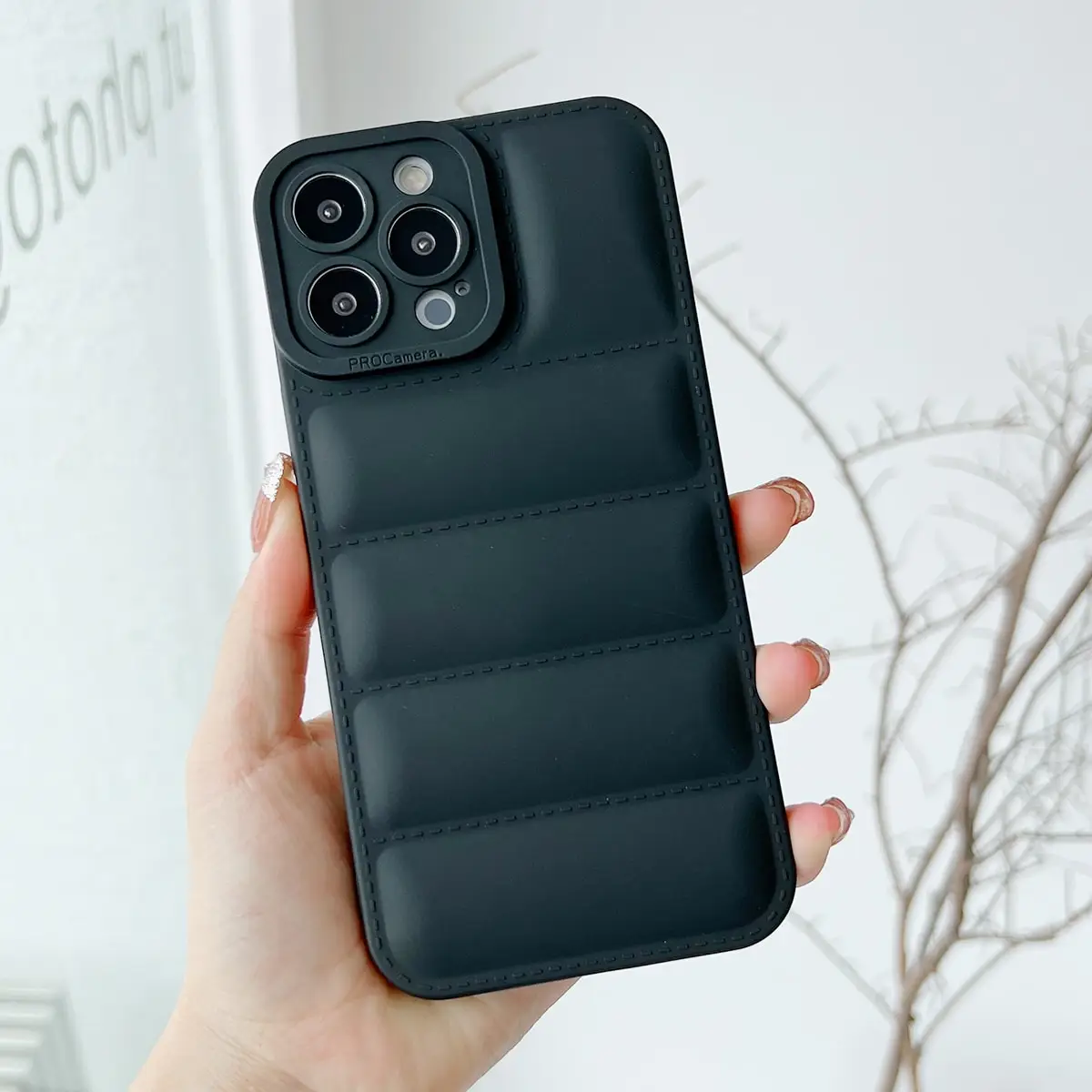 Down Jacket TPU Phone Case for iphone12 15pro 7 8 Plus X XS buffer buff silicone cases for iPhone 11 12 13 14 15 Pro Max Cover