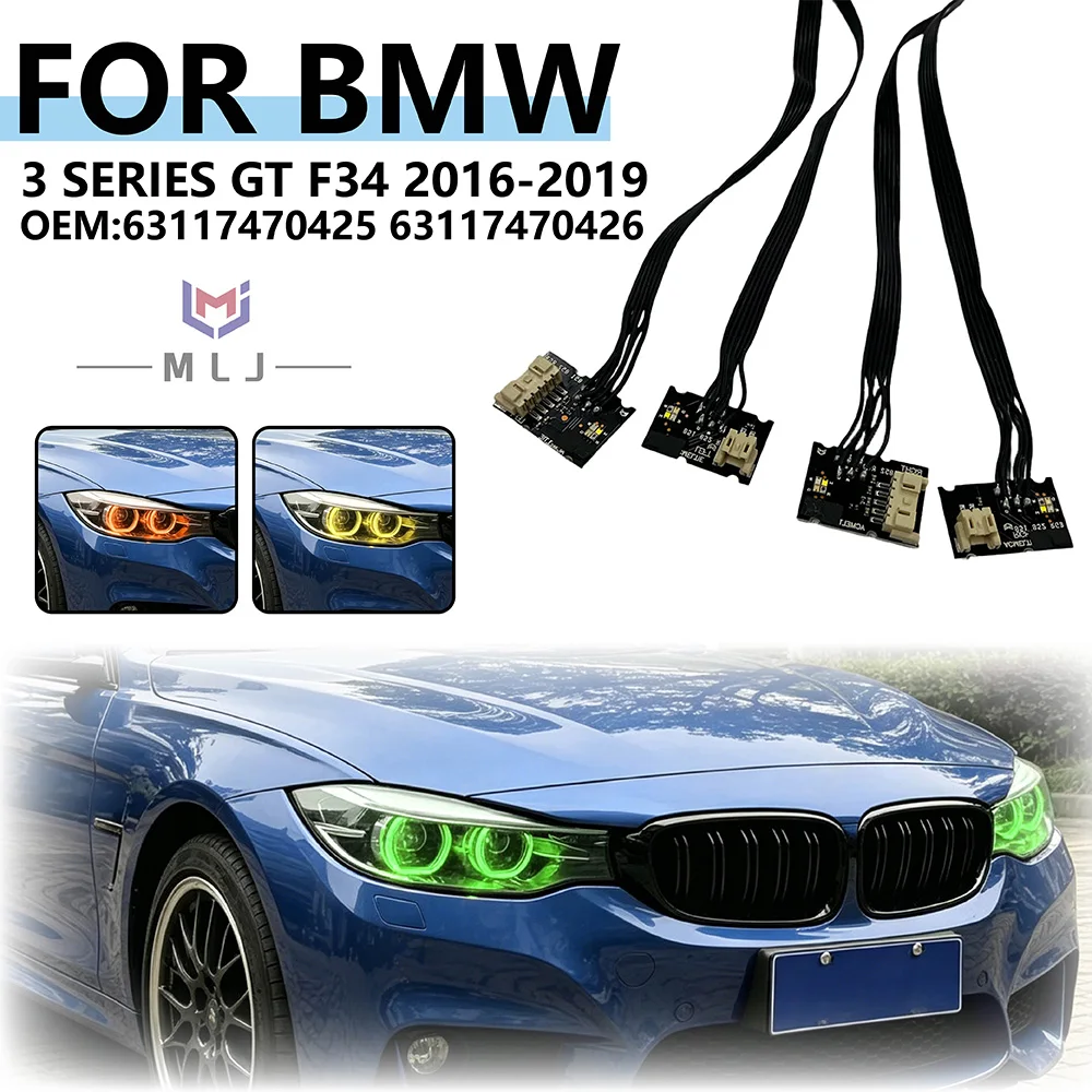 Multiple Colors RGB Modules Angel Eye Daytime Running Light Controller For BMW 3 Series GT F34 2016-2019 63117470425 63117470426
