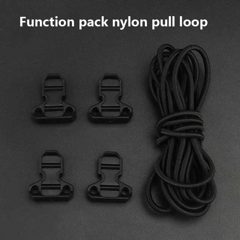 Tactical Magazine Elastic Shock Cord Retainer And Pull Tab Fast Draw Elastic Retention Straps For Open Top Mag Pouch Vest