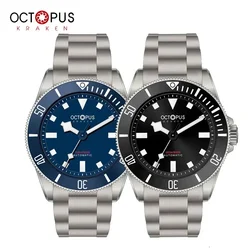 Octopus Titanium Watch For Men 39mm Vintage Homage PT5000 Movement Automatic Sapphire Crystal 200M Waterproof BGW-9 Luminous New