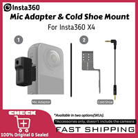 CYNOVA For Insta360 X4 Mic Audio Adapter Microphone Sound Recording USBC Type-c For Insta 360 X4 Action Camera Accessory