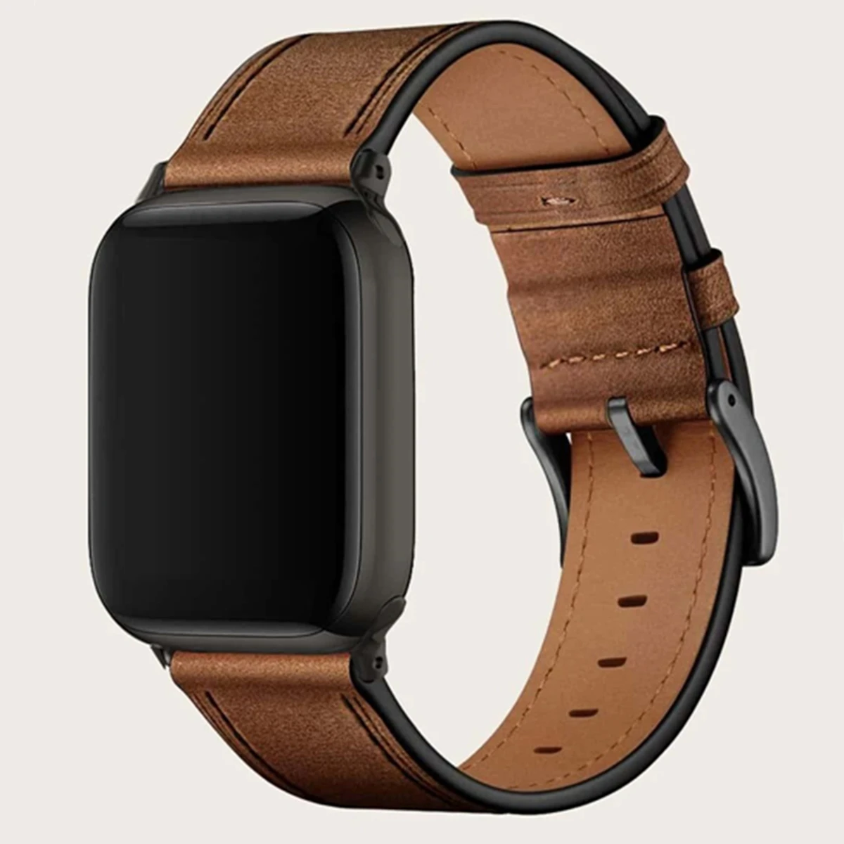 Ремешок из натуральной кожи для Apple Watch Series Ultra 8 7 6 5 4 3, модный спортивный браслет для iWatch 38/40/41/42/44/45/49 мм