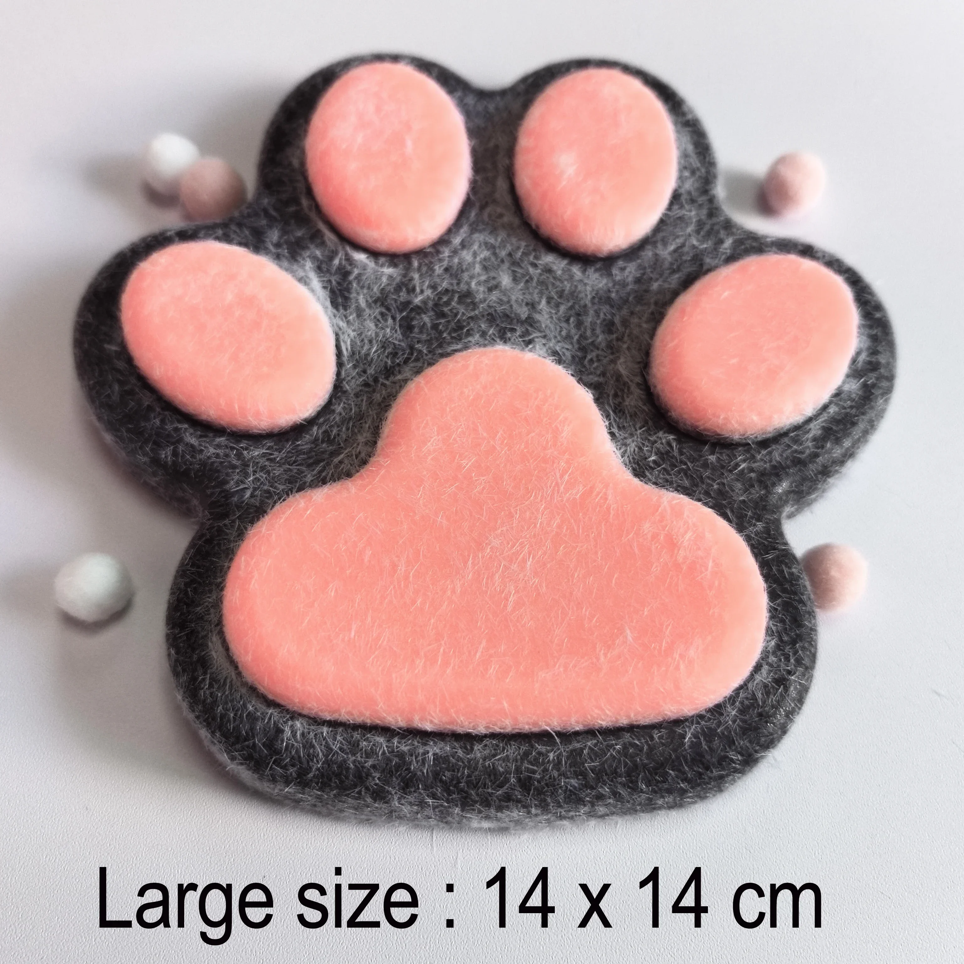 Pata de Gato grande de 14cm, juguete blando para aliviar el estrés, juguete para apretar suave, pellizco, juguete de descompresión, rebote lento, alivio del estrés, garra de gato