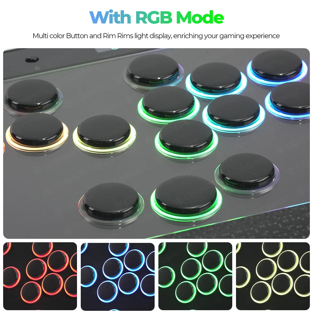 Haute42-COSMOX C16 وحدة تحكم بدون رافعة أكريليك مغناطيسي سهل التغيير ملصقات صناعة يدوية عصا التحكم الممرات Hitbox للبخار Ps4 Ps5