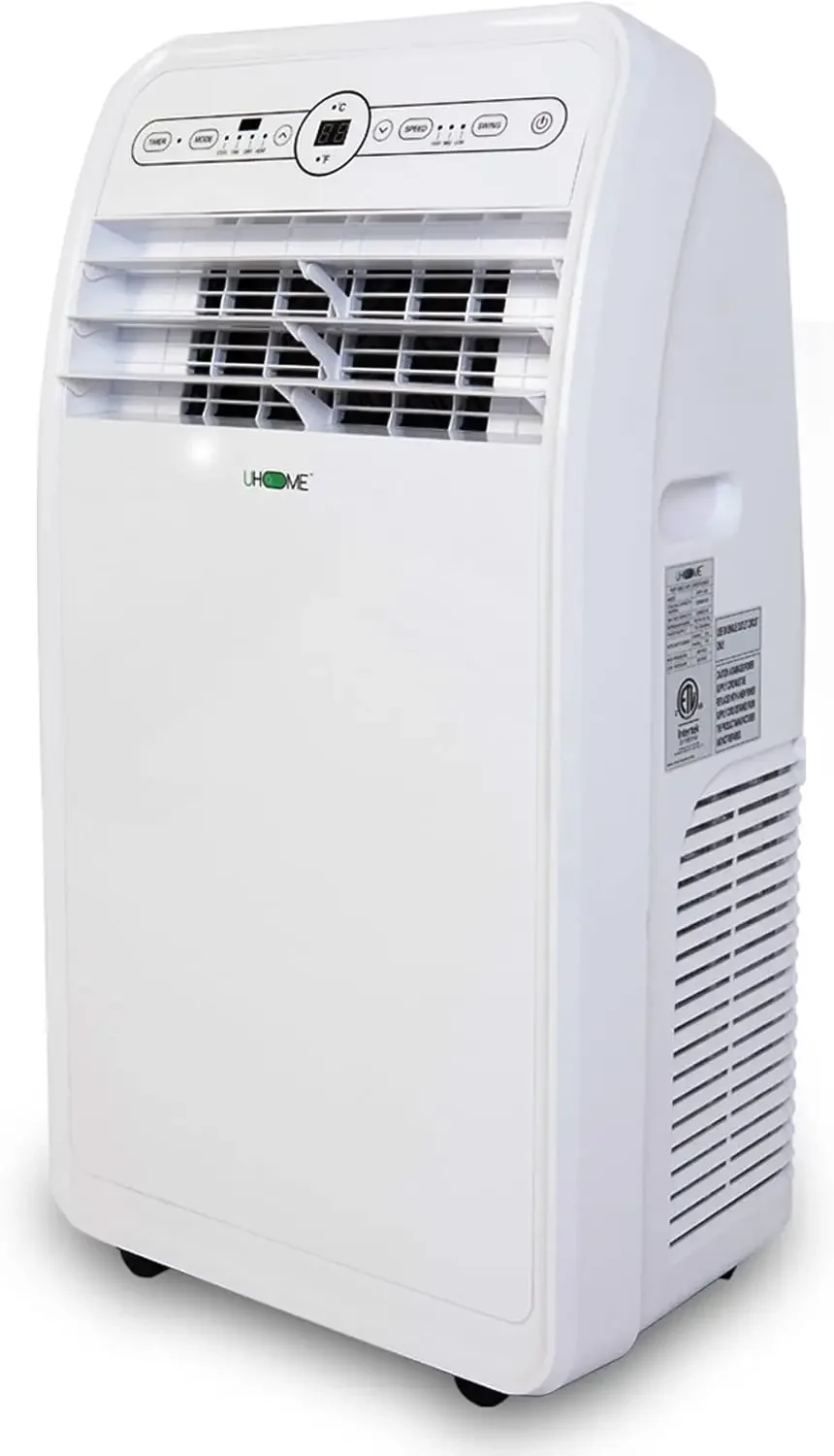 Draagbare airconditioner met warmte 12000 BTU, draagbare AC-unit met luchtontvochtiger en ventilator, koelt en verwarmt tot 400 m2, afstandsbediening