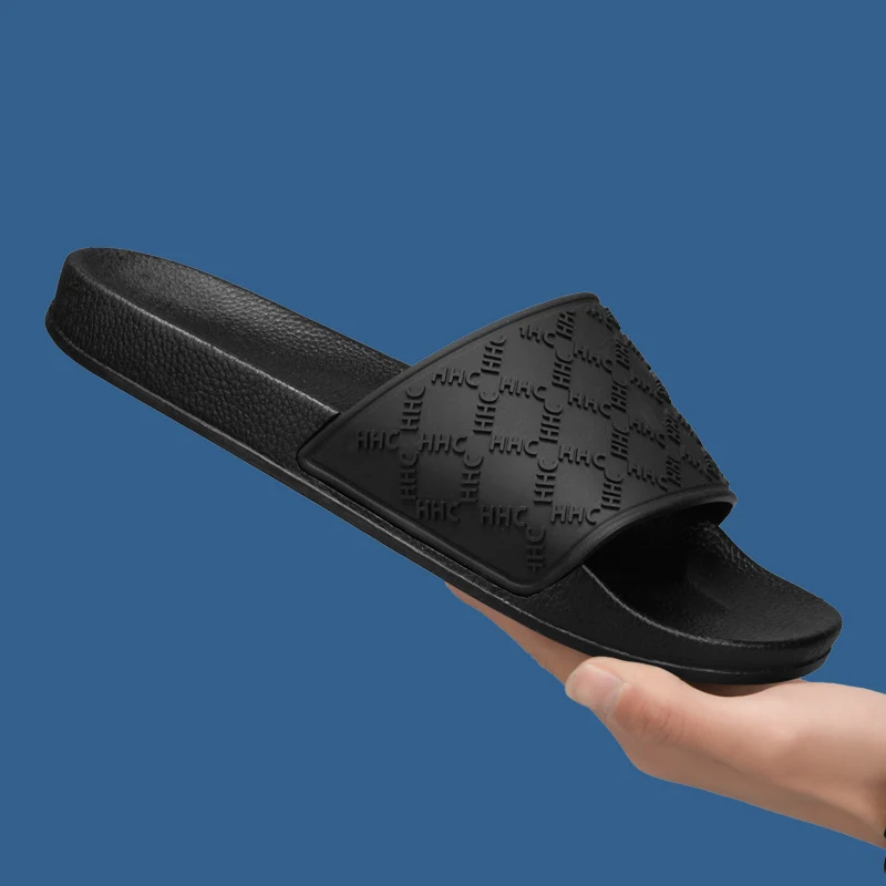 Casual Retro Men's Home Slippers Lightweight Summer New Style Flat and Worn Patterned Anti-slip Quick-drying Sandals