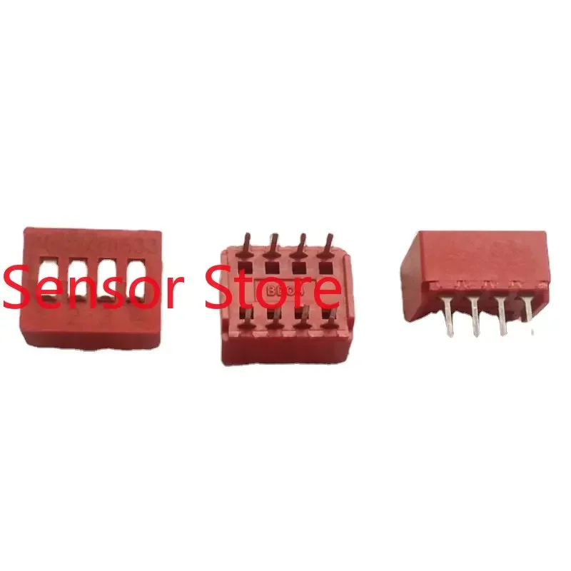 

10PCS In-line 4-bit Dip Switch 2.54mm Imported Genuine Products With High Temperature Resistance And Long Service Life.