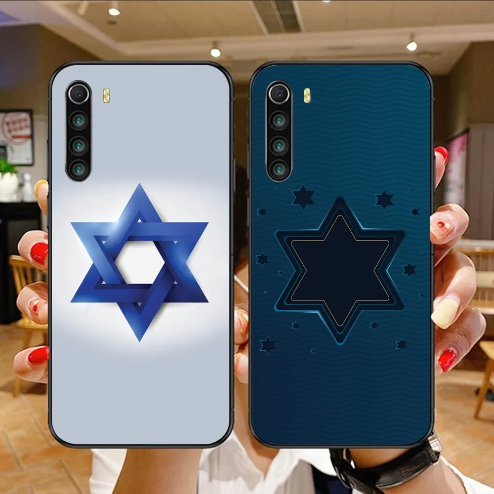 Jewish David Star Mobile Phone Case for Xiaomi Mi 13 12 12S 12T 11T 10T 9T Lite Pro Ultra Poco F3 F4 F5 X4 GT Black Cover Funda