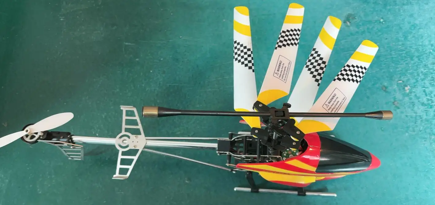 Clearance Sale! RC 4ch Helicopter Only (No Transmitter), Metal Body Toy, Old Stock for DIY/Collection, Model 1875A 50cm Length