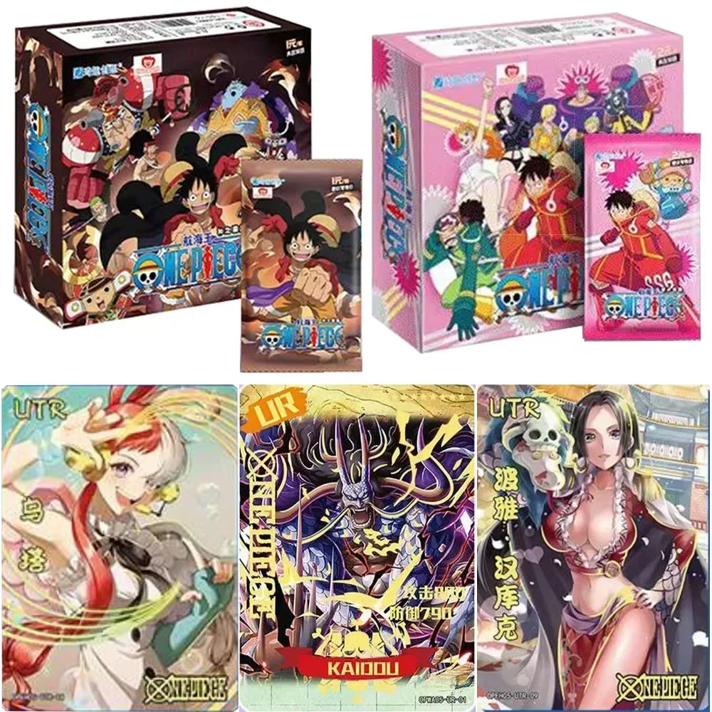 Genuine One Piece Anime Peripheral Coleção Cartões, Cabeça de ovo, Capítulo, Luffy, Imperatriz, Nami, Zoro, Robin, Brinquedos, Presentes