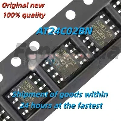 5PCS New original AT24C02BN SOP-8 storage chip integrated IC with eight threads AT24C02N