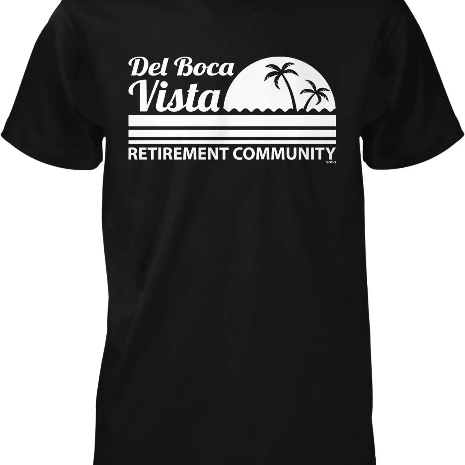 Del Boca Vista Retirement Community Men amp 39 s T shirt HOOD_02713 vintage Washed Slightly Comfortable Casual Stretched Soft