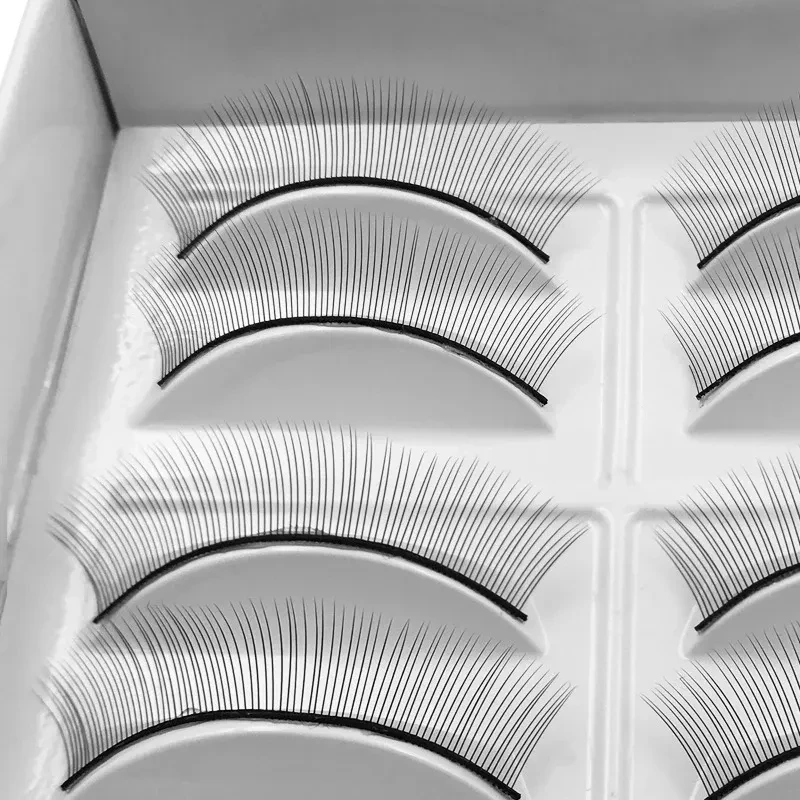 10 paires de cils d'entraînement pour débutant, Extension de faux cils, en vison, bande complète, exercice de beauté des yeux