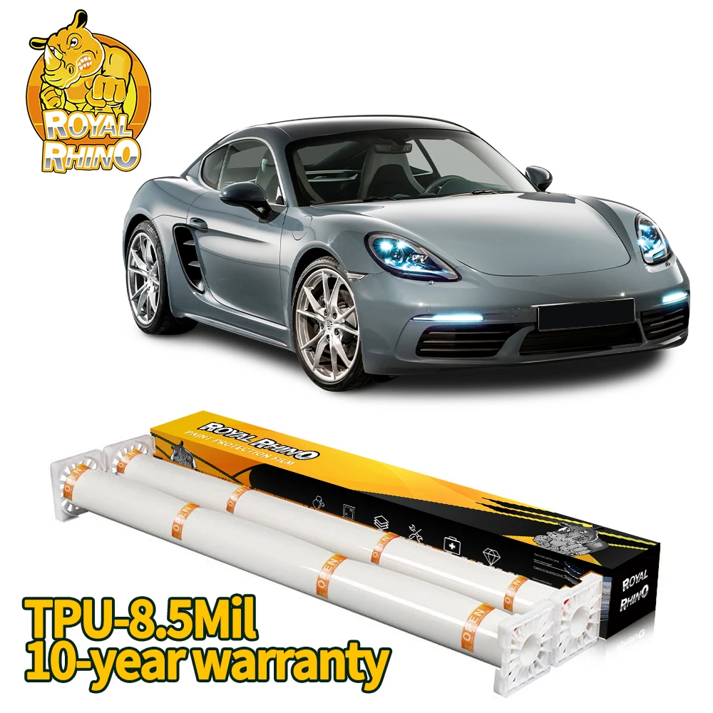 

8.5mil 10 Years Warranty Royal Rhino Brand Instant self-healing TPU PPF Transparen Not Yellow Car Paint Protection Film ppf
