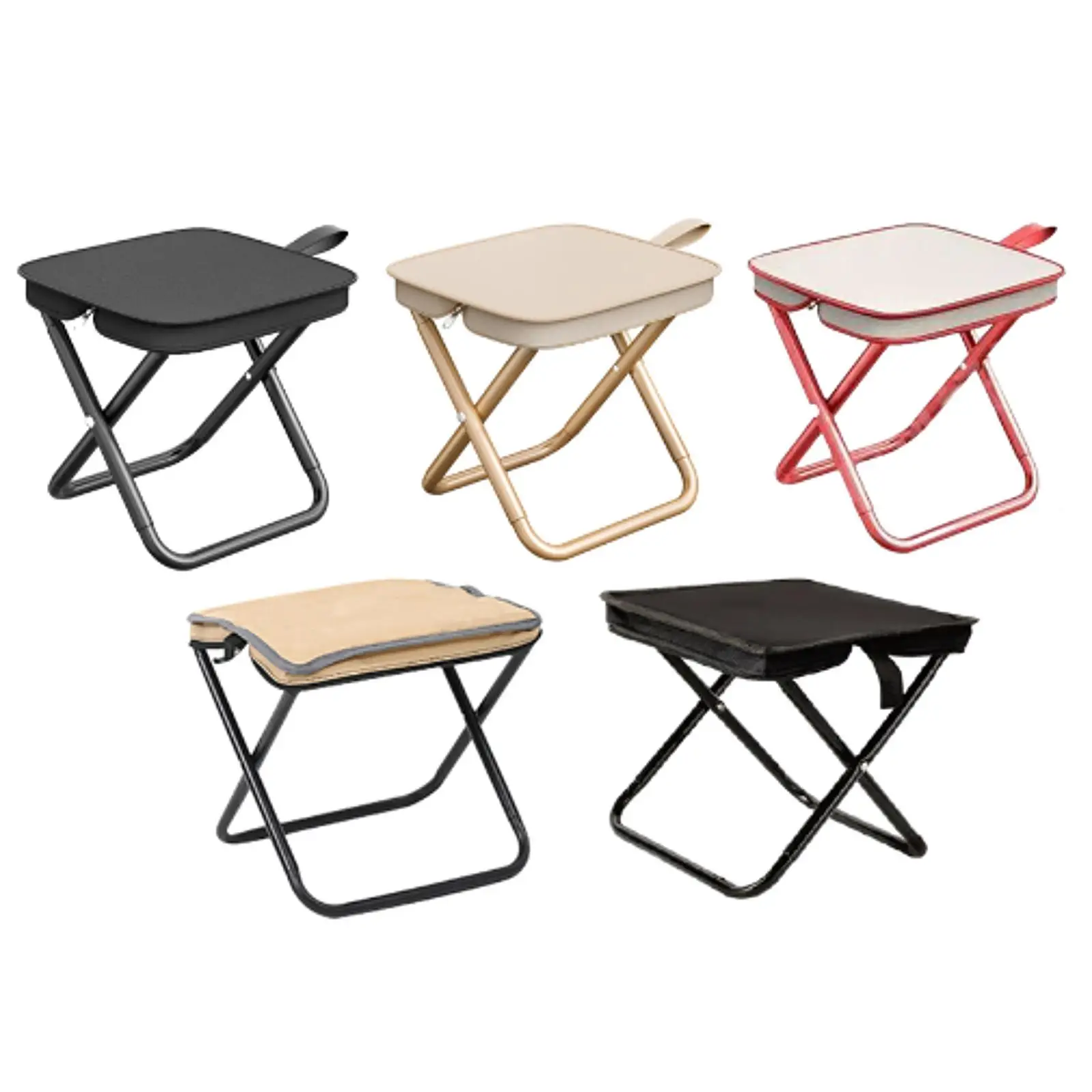 Camping Stool Foldable Small Chair Picnic Chair for Adults Foot Stool Fishing Stool Portable Folding Stool for Fishing Picnic