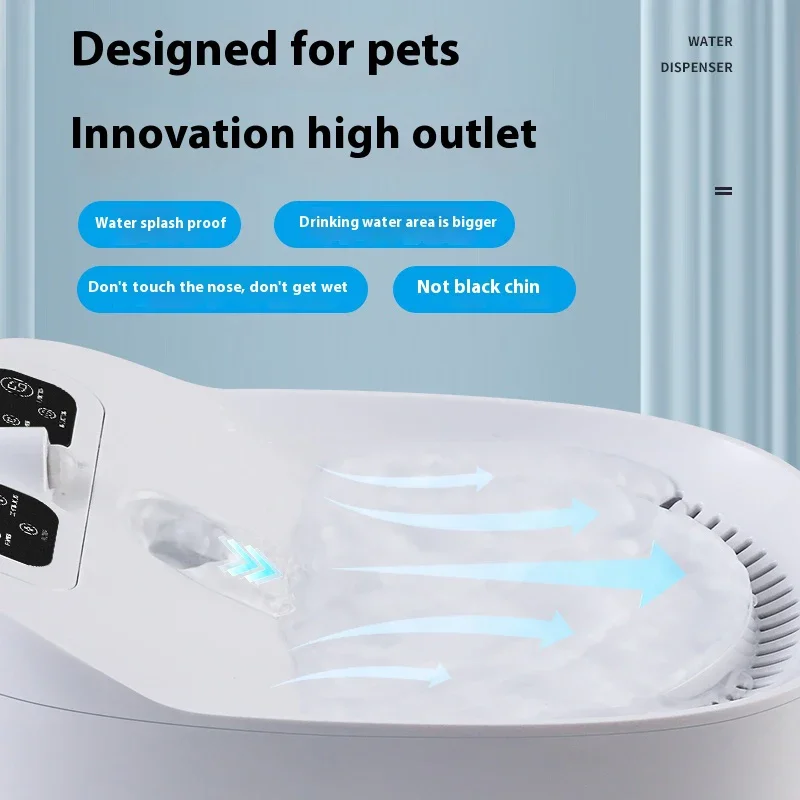 2.2L Cat Water Dispenser Dog Drinking Water Dispenser Pet Automatic Recirculating Cat Drinker Flow Bowl Water Feeder