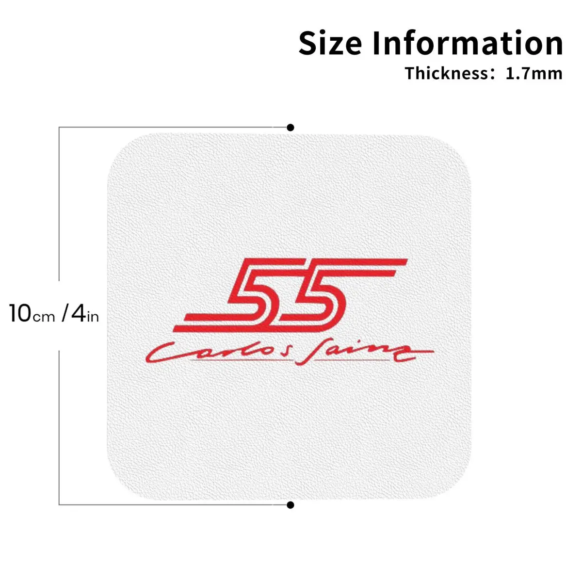 Carlos Sainz Jr F1 Signature Graphic - Dark Coasters Kitchen Placemats  Insulation Cup Coffee Mats  Tableware Pads Set of 4