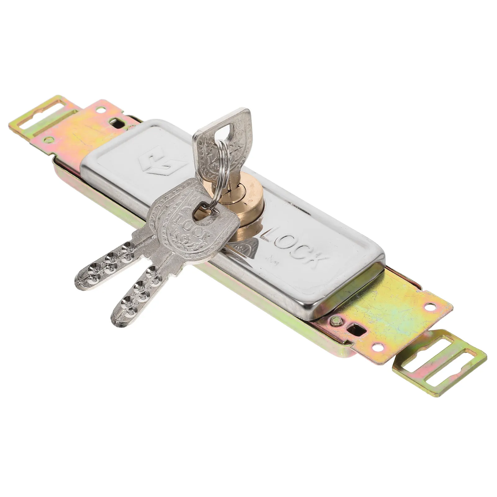 Rolling Shutter Door Lock Heavy Duty Steel Construction Cross Key Security Lock for Garage Warehouse Roller Shutters Antitheft