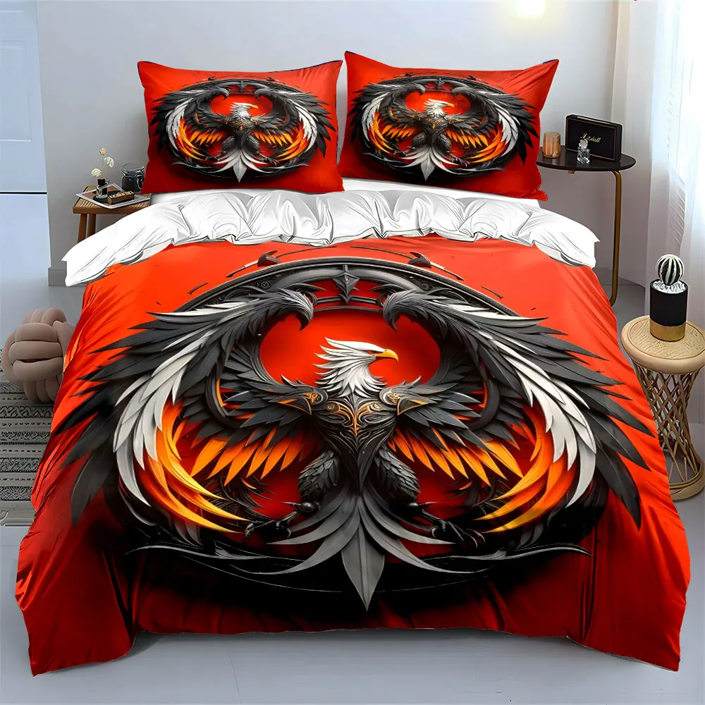 

Eagle Decor Set for Living Soft Comfortable Duvet Cover Bedding Set Included 1*Duvet Cover & 2*Pillowcases, gift