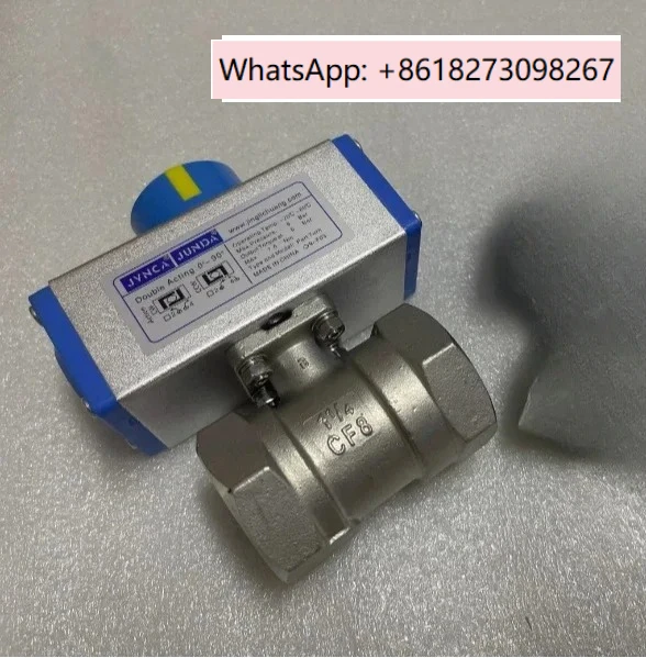 

Micro pneumatic straight through ball valve 304 pneumatic ball valve