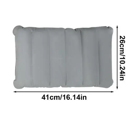 

Thickened Pvc Inflatable Camping Durable Outdoor Portable With Soft Flocking Surface For Backpacking Lumbar Support Lightweight