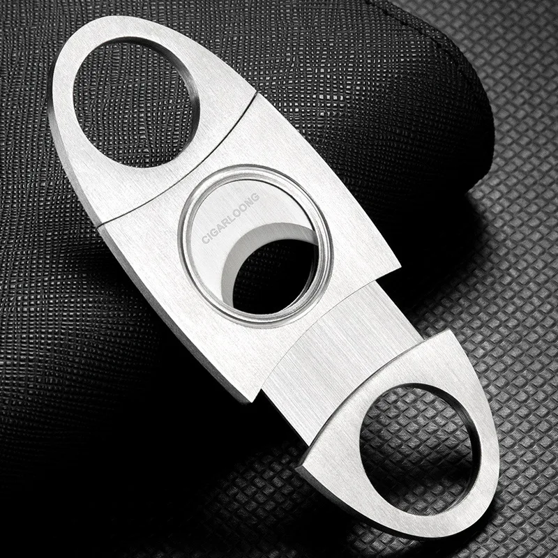 Stainless steel cigar scissors, Cuban cigar cutter, minimalist cigar scissors view 3