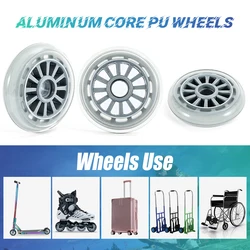 Scooter Wheel 100mm PU Inline Skate Rollers for Wheelbarrow Push Cart Durable  Skateboard Figure Skating Accessories Wheelchair