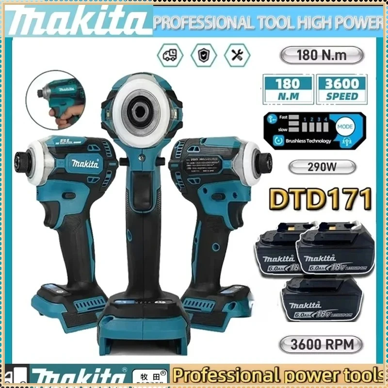 

Makita DTD171 Rechargeable high power Tool brushless lithium screwdriver high torque electric driver impact driver