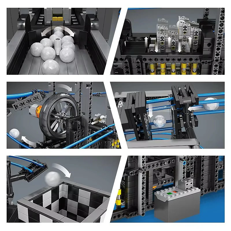 Molde rei 26002 pequena bola rolo blocos de construção conjuntos tijolos moc pequeno plástico quebra-cabeça blocos brinquedos presentes natal crianças