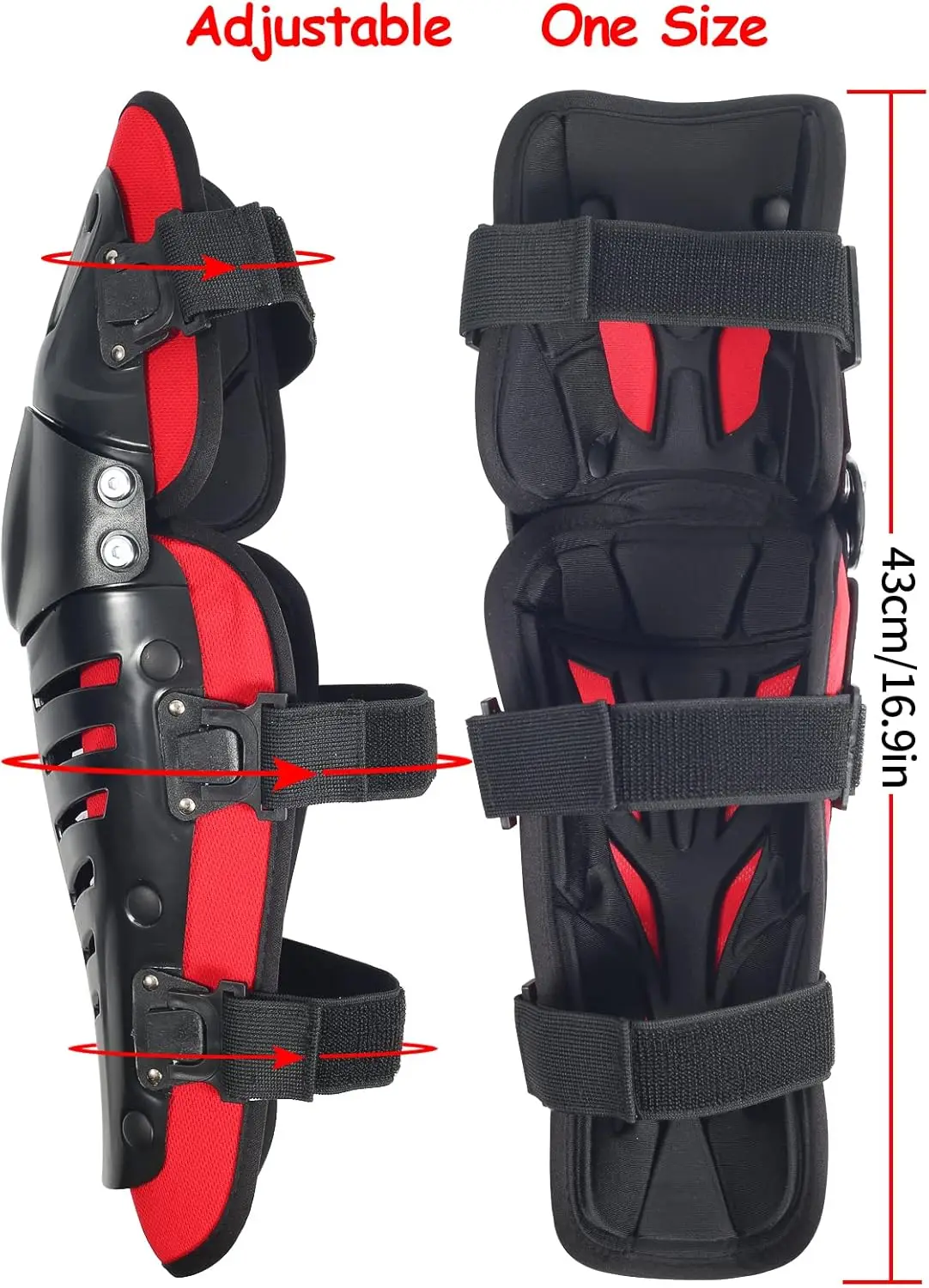 Motorcycle Part Adjustable Universal Riding Motorcycle Knee Shin Guards