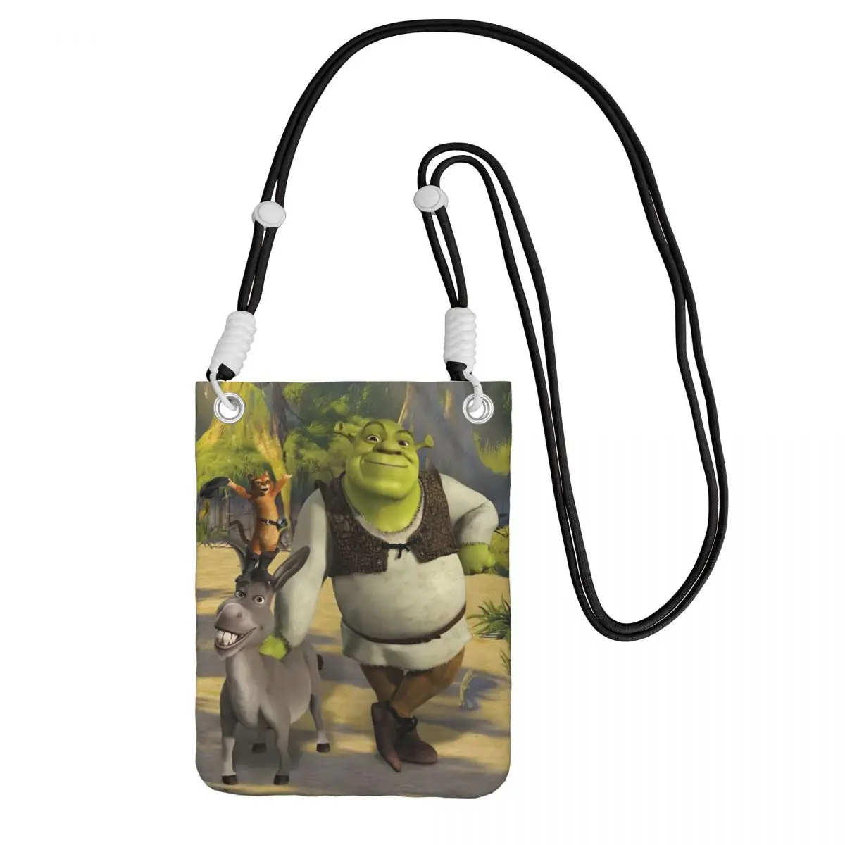 

Custom S-shreks Smart Phone Wallet With Strap Funny Cartoons Crossbody Bag Women Men Running Mobile Phone Bag