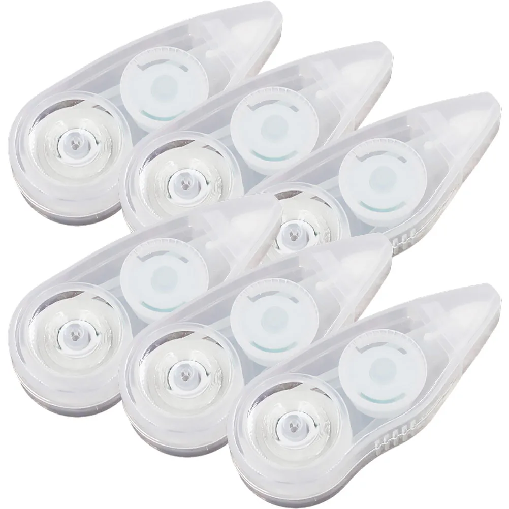 

6pcs Correction Tape Safe Children Stationery Superior Plastic Portable Writing Tools Students Study Aids