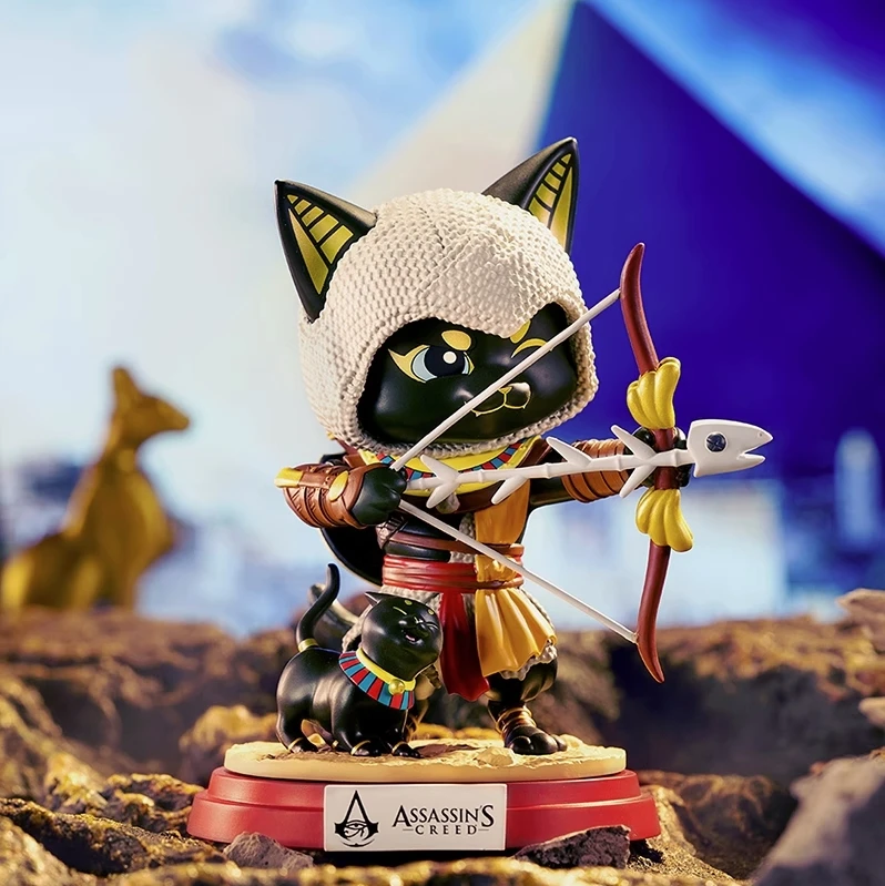 Genuine Assassin'S Creed Assassin Meow First Bullet Series Blind Box Game Peripheral Anime Figure Collect Desktop Ornaments Doll