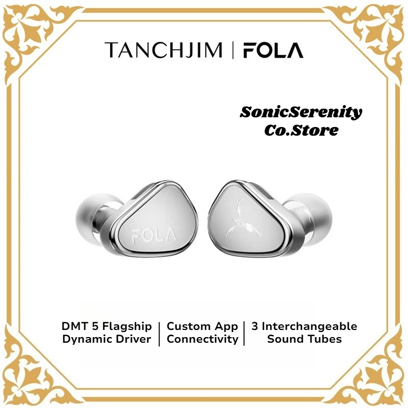 

​TANCHJIM FOLA DMT5 Architecture Single Dynamic Driver HRTF HIFI Earphones with 3.5+4.4+Type-C Plug