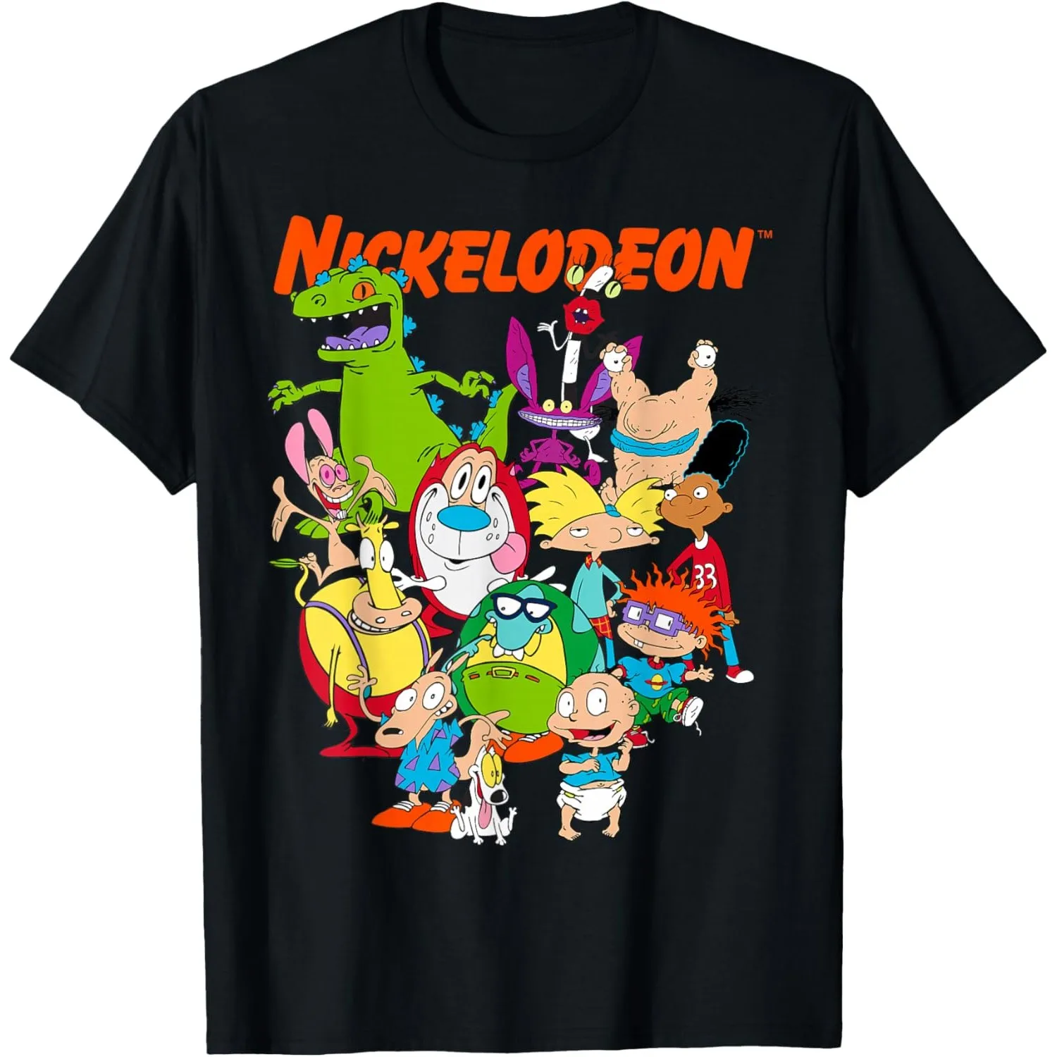 Retro 90s Characters Group Shot Graphic T-Shirt for Men